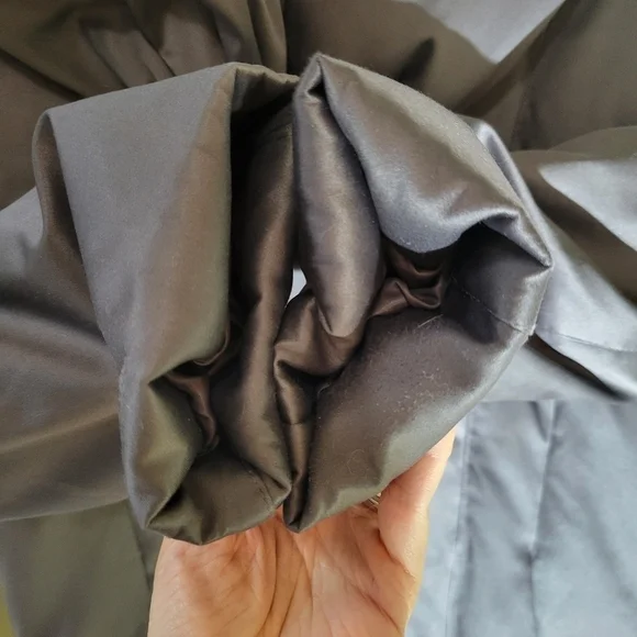 ELIE Tahari down puffer funnel neck coat parka jacket gray XS small - Picture 9 of 16